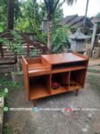 Meja Rak Kayu Jati Minimalis Multifungsi