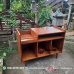 Meja Rak Kayu Jati Minimalis Multifungsi