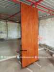 Pintu Jati Minimalis Modern Model Garis Garis Salur