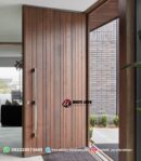 Pintu Depan Minimalis Kayu Solid untuk Rumah Modern