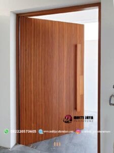 Pintu Kayu Jati Minimalis Modern