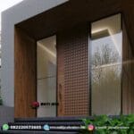 Pintu Utama Kayu Jati Minimalis Elegan untuk Rumah Mewah