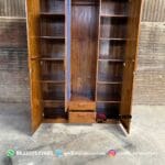 Lemari Pakaian Kayu Jati Premium 3 Pintu dengan Cermin