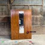 Lemari Pakaian Kayu Jati Premium 3 Pintu dengan Cermin