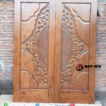 Pintu Jati Perhutani Ukir Mewah