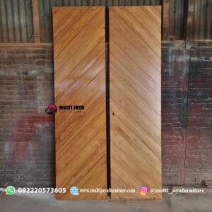 Pintu Jati Diagonal Minimalis