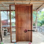 Pintu Utama Kayu Jati Perhutani
