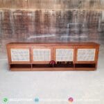 Bufet Jati Rotan Minimalis