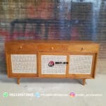 Bufet Jati Anyaman Rotan