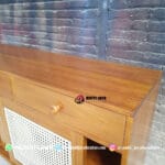 Bufet Jati Anyaman Rotan