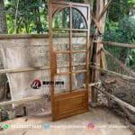 Pintu Jati Kaca Minimalis
