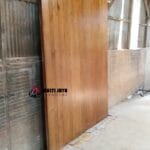 Pintu Jati Solid Garis Vertika