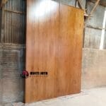 Pintu Jati Solid Garis Vertika