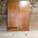 Pintu Jati Solid Garis Vertika