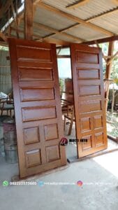 Pintu Jati Panel Elegan