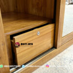 Lemari Pakaian Jati Sliding Cermin