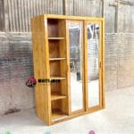 Lemari Pakaian Jati Sliding Cermin