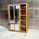 Lemari Pakaian Jati Sliding Cermin