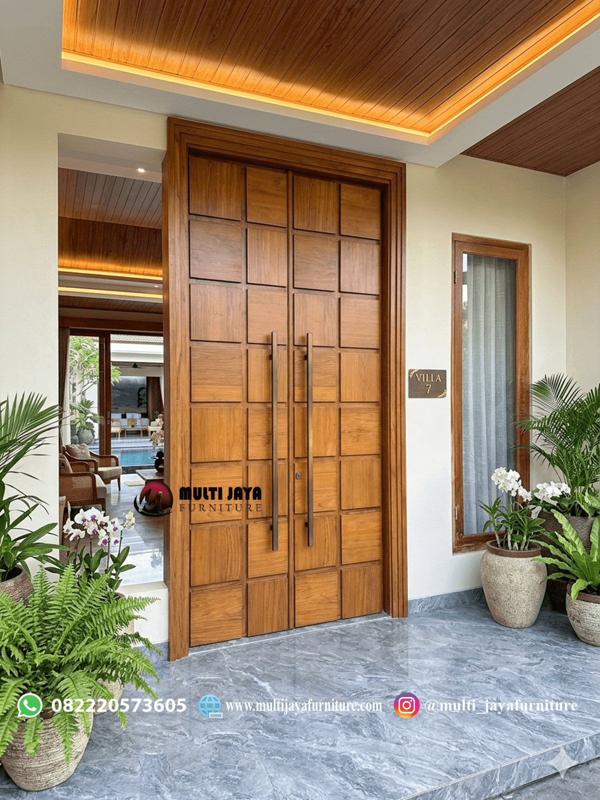 pintu villa bali. pintu rumah mewah