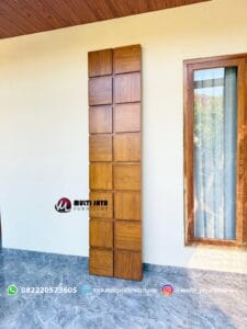 Pintu Villa Jati Motif Geometris Modern