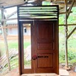 Pintu Kupu Tarung Kayu Jati Modern