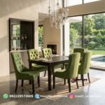 Set Meja Makan Jati Mewah Custom
